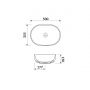 Cersanit Moduo umywalka 50x35,5 cm nablatowa owalna biała K116-049 zdj.2