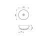 Cersanit Moduo umywalka 35 cm nablatowa okrągła EcoBox biała K116-047-ECO zdj.2