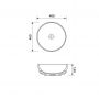 Cersanit Moduo umywalka 40 cm nablatowa okrągła EcoBox biała K116-048-ECO zdj.2