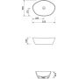 Cersanit City umywalka 53x35 cm nablatowa owalna biała EcoBox K35-046-ECO zdj.2