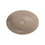 Cersanit Larga umywalka 50,5x38,5 cm nablatowa owalna brązowy mat K677-052 zdj.2