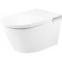 Clean Wave Breeze toaleta myjąca ze stelażem i przyciskiem wisząca bez kołnierza ze spłukiwaniem wirowym biała B700SET zdj.5