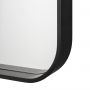Dubiel Vitrum Rio Black lustro łazienkowe 50x80 cm prostokątne rama czarna zdj.5