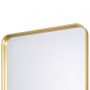 Dubiel Vitrum Rio Gold lustro łazienkowe 50x80 cm prostokątne rama złota zdj.5