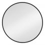 Dubiel Vitrum Zoe lustro 80x80 cm okrągłe z oświetleniem czarny zdj.1