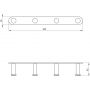 Deante Jaśmin wieszak na ręcznik chrom ADJ_014L zdj.2