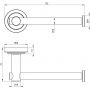 Deante Temisto uchwyt na papier toaletowy mosiądz ADT_M211 zdj.2