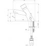 Deante Press bateria umywalkowa stojąca chrom BBH_028R zdj.2