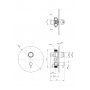 Deante Press bateria prysznicowa podtynkowa chrom BBH_048P zdj.2