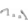 Deante Silia bateria wannowo-prysznicowa nawannowa chrom BQS_014M zdj.1