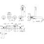 Deante Silia bateria wannowo-prysznicowa podtynkowa chrom BQS_018P zdj.2