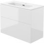 Deante Prizma umywalka z szafką 80 cm biały połysk ST6U8U6U8M zdj.1