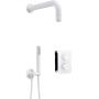 Deante Box zestaw prysznicowy podtynkowy termostatyczny z deszczownicą biały BXYZAEBT zdj.1