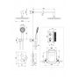Deante Arnika zestaw prysznicowy podtynkowy termostatyczny z deszczownicą złoty BXYZGEBT zdj.7