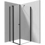 Deante Kerria Plus kabina prysznicowa 90x90 cm kwadratowa czarny mat/szkło przezroczyste KKNNU09S09 zdj.1