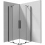 Deante Prizma kabina prysznicowa 100x100 cm kwadratowa czarny mat/szkło przezroczyste KPNNP10P10 zdj.1