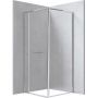 Deante Blur kabina prysznicowa 90x90 cm kwadratowa chrom połysk/szkło przezroczyste KQB_0099P zdj.1