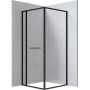 Deante Blur kabina prysznicowa 90x90 cm kwadratowa czarny mat/szkło przezroczyste KQB_N099P zdj.1