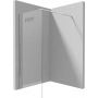 Deante Mokko Walk-In ścianka prysznicowa 100 cm wolnostojąca chrom/szkło przezroczyste KQM030P zdj.7