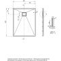 Deante Correo brodzik prostokątny 100x80 cm biały KQR_A46B zdj.2