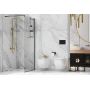Deante Abelia Walk-In ścianka prysznicowa 100 cm wolnostojąca czarny/szkło przezroczyste KTAN30P zdj.5