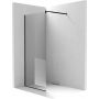 Deante Abelia Walk-In ścianka prysznicowa 100 cm wolnostojąca czarny/szkło przezroczyste KTAN30P zdj.4