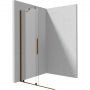 Deante Prizma ścianka prysznicowa walk-in 80 cm brąz szczotkowany/szkło przezroczyste KTJ_C38R zdj.9