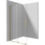 Deante Prizma ścianka prysznicowa walk-in 100 cm złoty szczotkowany/szkło przezroczyste KTJ_R30R zdj.1