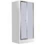 Deante Flex drzwi prysznicowe 90 cm wnękowe chrom/szkło szronione KTL621D zdj.1