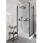 Zestaw Deante Kerria Plus Walk-In ścianki prysznicowe 100 cm wolnostojące czarny/szkło przezroczyste (KTSN30P, KTSN30P) zdj.11