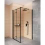 Zestaw Deante Kerria Plus Walk-In ścianki prysznicowe 100 cm wolnostojące czarny/szkło przezroczyste (KTSN30P, KTSN30P) zdj.6