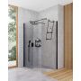 Zestaw Deante Kerria Plus Walk-In ścianki prysznicowe 100 cm i 80 cm wolnostojące czarny/szkło przezroczyste (KTSN30P, KTSN38P) zdj.7