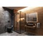 Deante Kerria Plus Nero Walk-In ścianka prysznicowa 100 cm wolnostojąca czarny/szkło przezroczyste KTSN30P zdj.9