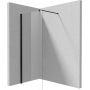 Deante Kerria Plus Nero Walk-In ścianka prysznicowa 90 cm wolnostojąca czarny mat/szkło przezroczyste KTSN39P zdj.1