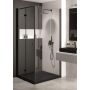 Zestaw Deante Kerria Plus Walk-In ścianki prysznicowe 80 cm i 90 cm wolnostojące czarny/szkło przezroczyste (KTSN38P, KTSN39P) zdj.17