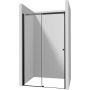 Deante Kerria Plus drzwi prysznicowe 100 cm wnękowe czarny mat/szkło przezroczyste KTSPN10P zdj.2