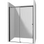 Deante Kerria Plus drzwi prysznicowe 180 cm wnękowe czarny mat/szkło przezroczyste KTSPN18P zdj.1