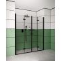 Deante Kerria Plus Nero drzwi prysznicowe 90 cm czarny/szkło przezroczyste KTSXN41P zdj.6
