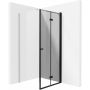 Zestaw Deante Kerria Plus drzwi prysznicowe 90 cm z profilem wnękowym czarny/szkło przezroczyste (KTSXN41P, KTSN00X) zdj.10