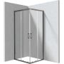 Deante Funkia Evo kabina prysznicowa 90x80 cm prostokątna grafitowy szczotkowany/szkło przezroczyste KYC_D089P zdj.1
