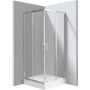 Deante Funkia Evo kabina z brodzikiem 80x80 cm kwadratowa chrom połysk/szkło przezroczyste KYCZ0088P zdj.1