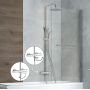 Deante Jaśmin zestaw prysznicowy termostatyczny z deszczownicą chrom NAC01GT zdj.4