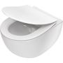 Zestaw Deante Peonia Zero miska WC bez kołnierza z deską sedesową wolnoopadającą slim biały (CDE6ZPW, CDE6SOZ) zdj.6