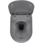 Deante Peonia zestaw miska WC wisząca bez kołnierza z deską wolnoopadającą antracyt CDEDDZPW zdj.8