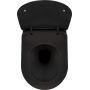 Zestaw Deante Peonia Zero miska WC wisząca bez kołnierza z deską sedesową wolnoopadającą slim czarny mat (CDENZPW, CDENSOZ) zdj.6