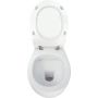 Deante Silia zestaw miska WC bez kołnierza z deską wolnoopadającą Slim biały CDLD6ZPW zdj.4