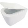 Deante Hiacynt zestaw miska WC bez kołnierza z deską wolnoopadającą Slim biały CDYD6ZPW zdj.6