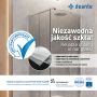 Deante Prizma parawan nawannowy 98,1 cm 2-częściowy szczotkowany/szkło przezroczyste KTJ_F73R zdj.4