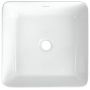 Deante Jasmin umywalka 34,5 cm kwadratowa nablatowa biała CDJ6U3S zdj.2