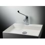 Deante Correo umywalka 40x40 cm kwadratowa nablatowa biała CQR_AU4S zdj.4